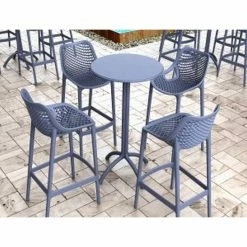 Siesta AIR 75εκ. ΣΚΑΜΠΟ DARK GREY ΠΟΛ/ΝΙΟΥ -κατάστημα καρεκλών air 75εκ σκαμπο dark grey πολ νιου 3