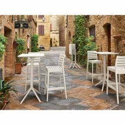 Siesta ARES ΣΚΑΜΠΟ ΜΠΑΡ75εκ. WHITE ΠΟΛ/ΝΙΟΥ -κατάστημα καρεκλών ares σκαμπο μπαρ75εκ white πολ νιου 3