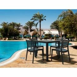 Siesta ARES ΤΡΑΠΕΖΙ 80Χ80Χ75εκ. BLACK ΠΟΛ/ΝΙΟΥ 5 Siesta ARES ΤΡΑΠΕΖΙ 80Χ80Χ75εκ. BLACK ΠΟΛ/ΝΙΟΥ -κατάστημα καρεκλών ares τραπεζι 80χ80χ75εκ black πολ νιου 2