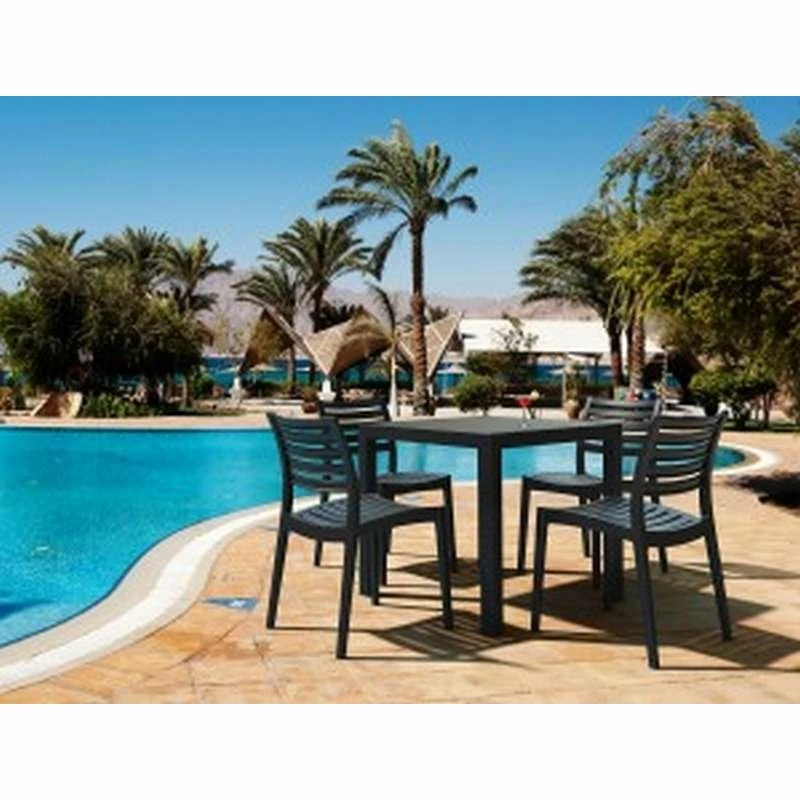 Siesta ARES ΤΡΑΠΕΖΙ 80Χ80Χ75εκ. BLACK ΠΟΛ/ΝΙΟΥ 3 Siesta ARES ΤΡΑΠΕΖΙ 80Χ80Χ75εκ. BLACK ΠΟΛ/ΝΙΟΥ - Image 3