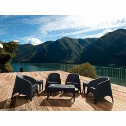 Siesta ARUBA DARK GREY ΠΟΛΥΘΡΟΝΑ ΠΟΛ/ΝΙΟΥ -κατάστημα καρεκλών aruba dark grey πολυθρονα πολ νιου 3