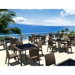 Siesta BALI BROWN 94Χ94Χ75εκ. ΤΡΑΠΕΖΙ ΜΕ ΤΖΑΜΙ ΠΟΛ/ΝΙΟΥ 5 Siesta BALI BROWN 94Χ94Χ75εκ. ΤΡΑΠΕΖΙ ΜΕ ΤΖΑΜΙ ΠΟΛ/ΝΙΟΥ -κατάστημα καρεκλών bali brown 94χ94χ75εκ τραπεζι με τζαμι πολ νιου 2