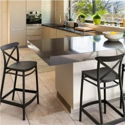 Siesta CROSS 65εκ. ΣΚΑΜΠΟ(Σ4)BLACK ΠΟΛ/ΝΙΟΥ 8 Siesta CROSS 65εκ. ΣΚΑΜΠΟ(Σ4)BLACK ΠΟΛ/ΝΙΟΥ -κατάστημα καρεκλών cross 65εκ σκαμποσ4black πολ νιου 3