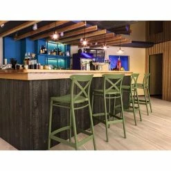 Siesta CROSS 75εκ. ΣΚΑΜΠΟ OLIVE GREEN ΠΟΛ/ΝΙΟΥ 7 Siesta CROSS 75εκ. ΣΚΑΜΠΟ OLIVE GREEN ΠΟΛ/ΝΙΟΥ -κατάστημα καρεκλών cross 75εκ σκαμπο olive green πολ νιου 3