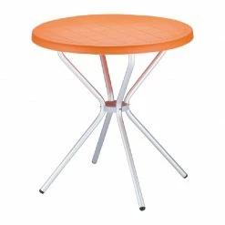 Siesta ELFO ORANGE Φ.70Χ72εκ. ΤΡΑΠΕΖΙ ΠΟΛ/ΝΙΟΥ/ΑΛΟΥΜ.