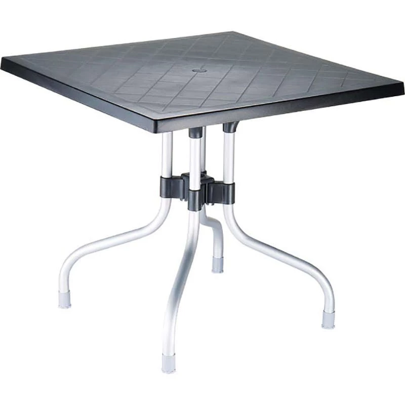 Siesta FORZA BLACK 80Χ80Χ72εκ. ΤΡΑΠΕΖΙ ΠΟΛ/ΝΙΟΥ/ΑΛΟΥΜ. 1 Siesta FORZA BLACK 80Χ80Χ72εκ. ΤΡΑΠΕΖΙ ΠΟΛ/ΝΙΟΥ/ΑΛΟΥΜ.