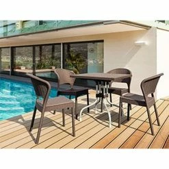 Siesta FORZA RATTAN BROWN 80Χ80Χ72εκ.ΤΡΑΠΕΖΙ ΠΟΛ/ΝΙΟΥ/ΑΛΟΥΜ. -κατάστημα καρεκλών forza rattan brown 80χ80χ72εκτραπεζι πολ νιου αλουμ 2