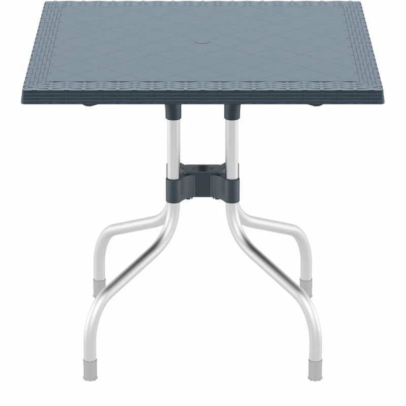 Siesta FORZA RATTAN DARK GREY 80Χ80Χ72εκ.ΤΡΑΠΕΖΙ ΠΟΛ/ΝΙΟΥ/ΑΛΟΥΜ. 2 Siesta FORZA RATTAN DARK GREY 80Χ80Χ72εκ.ΤΡΑΠΕΖΙ ΠΟΛ/ΝΙΟΥ/ΑΛΟΥΜ. - Image 2