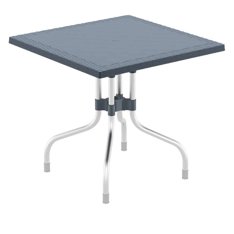 Siesta FORZA RATTAN DARK GREY 80Χ80Χ72εκ.ΤΡΑΠΕΖΙ ΠΟΛ/ΝΙΟΥ/ΑΛΟΥΜ. 1 Siesta FORZA RATTAN DARK GREY 80Χ80Χ72εκ.ΤΡΑΠΕΖΙ ΠΟΛ/ΝΙΟΥ/ΑΛΟΥΜ.