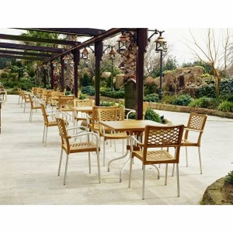 Siesta FORZA ΤΕΑΚ 80Χ80Χ72εκ. ΤΡΑΠΕΖΙ ΠΟΛ/ΝΙΟΥ/ΑΛΟΥΜ. 2 Siesta FORZA ΤΕΑΚ 80Χ80Χ72εκ. ΤΡΑΠΕΖΙ ΠΟΛ/ΝΙΟΥ/ΑΛΟΥΜ. - Image 2