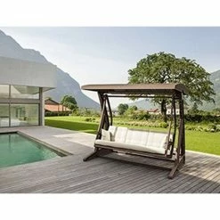 Siesta HAWAII ΚΟΥΝΙΑ BROWN ΜΕ ΜΑΞΙΛΑΡΙΑ ΠΟΛ/ΝΙΟΥ -κατάστημα καρεκλών hawaii κουνια brown με μαξιλαρια πολ νιου 3