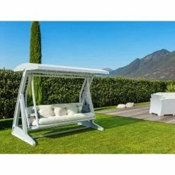 Siesta HAWAII ΚΟΥΝΙΑ WHITE ΜΕ ΜΑΞΙΛΑΡΙΑ ΠΟΛ/ΝΙΟΥ -κατάστημα καρεκλών hawaii κουνια white με μαξιλαρια πολ νιου 3