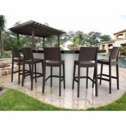 Siesta JAMAICA BROWN ΣΚΑΜΠΟ ΠΟΛ/ΝΙΟΥ -κατάστημα καρεκλών jamaica brown σκαμπο πολ νιου 3