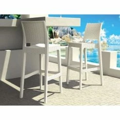 Siesta JAMAICA WHITE ΣΚΑΜΠΟ ΠΟΛ/ΝΙΟΥ -κατάστημα καρεκλών jamaica white σκαμπο πολ νιου 3