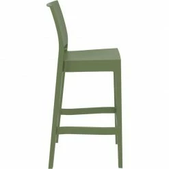 Siesta MAYA 75εκ. ΣΚΑΜΠΟ OLIVE GREEN ΠΟΛ/ΝΙΟΥ -κατάστημα καρεκλών maya 75εκ σκαμπο olive green πολ νιου 2