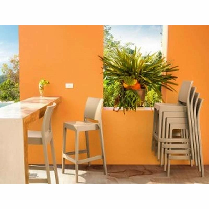 Siesta MAYA 75εκ ΣΚΑΜΠΟ TAUPE ΠΟΛ/ΝΙΟΥ 4 Siesta MAYA 75εκ ΣΚΑΜΠΟ TAUPE ΠΟΛ/ΝΙΟΥ - Image 4