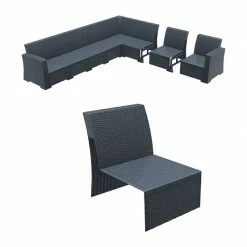 Siesta MONACO DARK GREY ΕΠΕΚΤΑΣΗ ΚΑΡ.ΜΕ ΜΑΞ. ΠΟΛ/ΝΙΟΥ