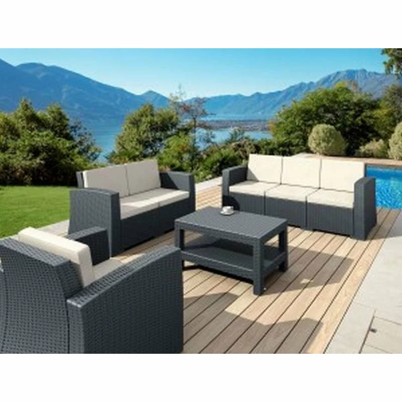 Siesta MONACO DARK GREY ΤΡΑΠΕΖΙ 92Χ57Χ45εκ. ΠΟΛ/ΝΙΟΥ 4 Siesta MONACO DARK GREY ΤΡΑΠΕΖΙ 92Χ57Χ45εκ. ΠΟΛ/ΝΙΟΥ - Image 4