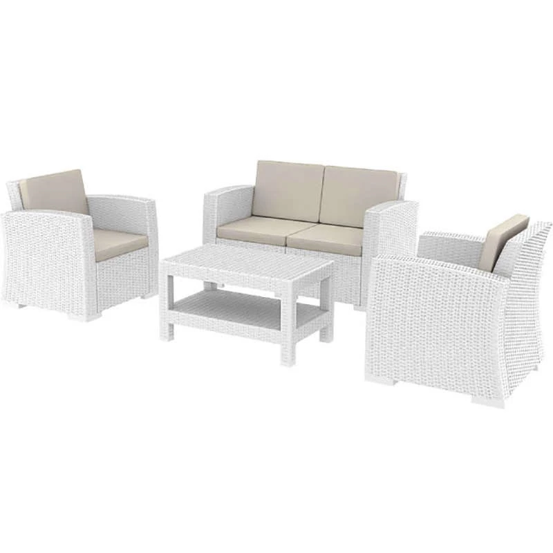 Siesta MONACO WHITE ΣΕΤ 2ΘΕΣΙΟΥ ΚΑΝΑΠΕ ΜΕ ΜΑΞ. ΠΟΛ/ΝΙΟΥ 1 Siesta MONACO WHITE ΣΕΤ 2ΘΕΣΙΟΥ ΚΑΝΑΠΕ ΜΕ ΜΑΞ. ΠΟΛ/ΝΙΟΥ