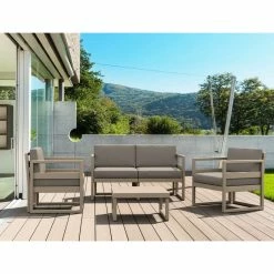 Siesta MYKONOS SET 2ΘΕΣ.TAUPE ΜΕ ΜΑΞ.(2ΘΕΣ.+2ΠΟΛ.+ΤΡΑΠ 65εκ.) -κατάστημα καρεκλών mykonos set 2θεσtaupe με μαξ2θεσ2πολτραπ 65εκ 2