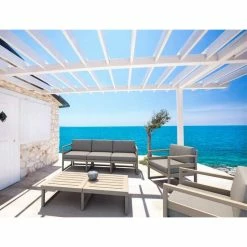 Siesta MYKONOS SET 3ΘΕΣ.TAUPE ΜΕ ΜΑΞ.(3ΘΕΣ.+2ΠΟΛ.+ΤΡΑΠ 130εκ.) -κατάστημα καρεκλών mykonos set 3θεσtaupe με μαξ3θεσ2πολτραπ 130εκ 2