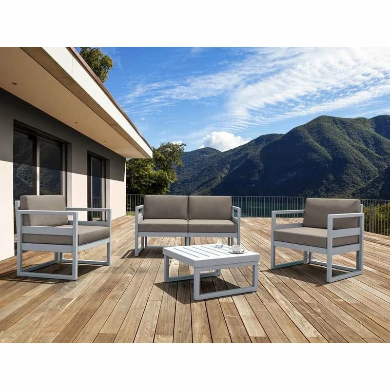 Siesta MYKONOS ΤΡΑΠΕΖΙ SILVER GREY 65X65X33εκ. ΠΟΛ/ΝΙΟΥ 4 Siesta MYKONOS ΤΡΑΠΕΖΙ SILVER GREY 65X65X33εκ. ΠΟΛ/ΝΙΟΥ - Image 4