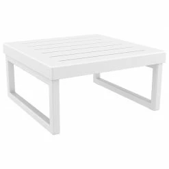 Siesta MYKONOS ΤΡΑΠΕΖΙ WHITE 65X65X33εκ. ΠΟΛ/ΝΙΟΥ