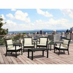 Siesta OCEAN BLACK ΤΡΑΠΕΖΙ 90Χ45Χ45εκ. ΠΟΛ/ΝΙΟΥ -κατάστημα καρεκλών ocean black τραπεζι 90χ45χ45εκ πολ νιου 3