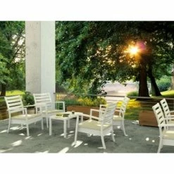 Siesta OCEAN WHITE ΤΡΑΠΕΖΙ 90Χ45Χ45εκ. ΠΟΛ/ΝΙΟΥ -κατάστημα καρεκλών ocean white τραπεζι 90χ45χ45εκ πολ νιου 3