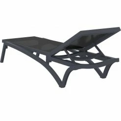 Siesta PACIFIC ΞΑΠΛΩΣΤΡΑ DARK GREY/BLACK ΠΟΛ/ΝΙΟΥ 6 Siesta PACIFIC ΞΑΠΛΩΣΤΡΑ DARK GREY/BLACK ΠΟΛ/ΝΙΟΥ -κατάστημα καρεκλών pacific ξαπλωστρα dark grey black πολ νιου 2