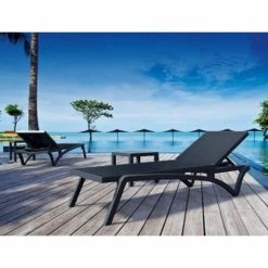 Siesta PACIFIC ΞΑΠΛΩΣΤΡΑ DARK GREY/BLACK ΠΟΛ/ΝΙΟΥ 7 Siesta PACIFIC ΞΑΠΛΩΣΤΡΑ DARK GREY/BLACK ΠΟΛ/ΝΙΟΥ -κατάστημα καρεκλών pacific ξαπλωστρα dark grey black πολ νιου 3