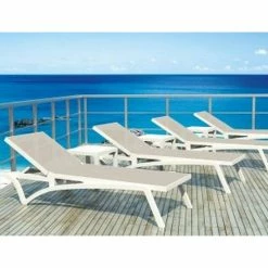 Siesta PACIFIC ΞΑΠΛΩΣΤΡΑ WHITE/TAUPE ΠΟΛ/ΝΙΟΥ 7 Siesta PACIFIC ΞΑΠΛΩΣΤΡΑ WHITE/TAUPE ΠΟΛ/ΝΙΟΥ -κατάστημα καρεκλών pacific ξαπλωστρα white taupe πολ νιου 3
