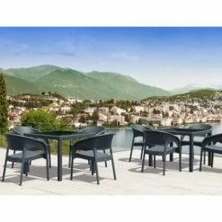 Siesta PANAMA DARK GREY ΠΟΛΥΘΡΟΝΑ ΠΟΛ/ΝΙΟΥ -κατάστημα καρεκλών panama dark grey πολυθρονα πολ νιου 3