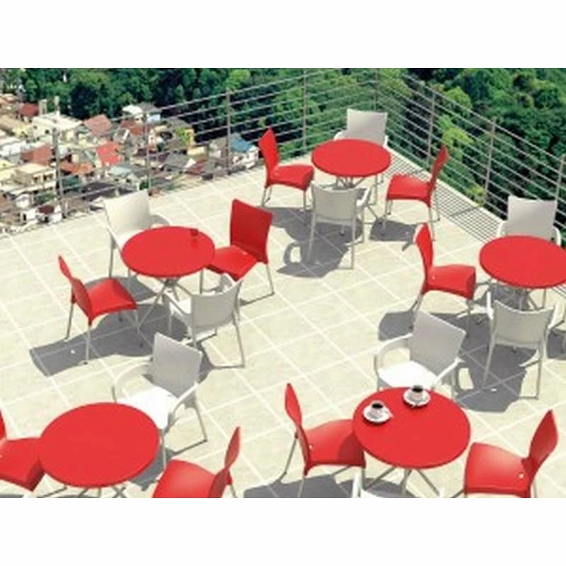 Siesta POPPY RED Φ.80Χ72εκ. ΤΡΑΠΕΖΙ ΠΟΛ/ΝΙΟΥ/ΑΛΟΥΜ. 2 Siesta POPPY RED Φ.80Χ72εκ. ΤΡΑΠΕΖΙ ΠΟΛ/ΝΙΟΥ/ΑΛΟΥΜ. - Image 2