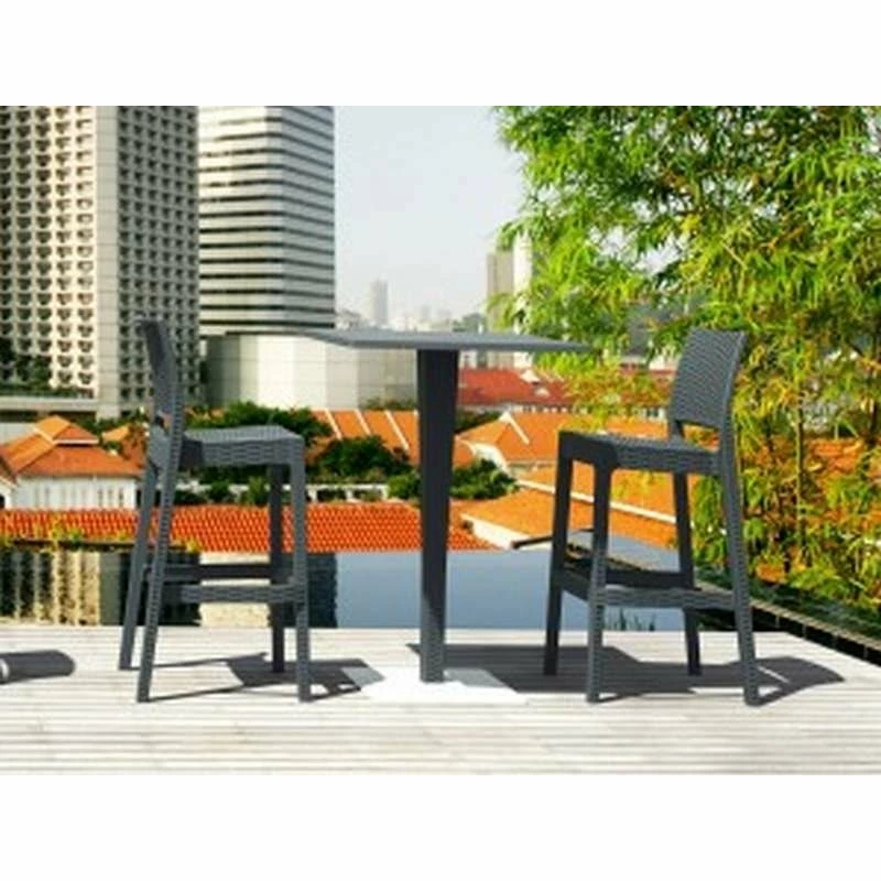 Siesta RIVA BAR ΤΡΑΠΕΖΙ 70Χ70Χ108εκ. DARK GREY ΠΟΛ/ΝΙΟΥ 3 Siesta RIVA BAR ΤΡΑΠΕΖΙ 70Χ70Χ108εκ. DARK GREY ΠΟΛ/ΝΙΟΥ - Image 3