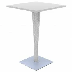 Siesta RIVA BAR ΤΡΑΠΕΖΙ 70Χ70Χ108εκ. WHITE ΠΟΛ/ΝΙΟΥ