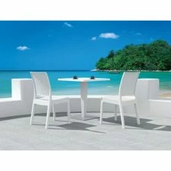 Siesta RIVA ΤΡΑΠΕΖΙ 70Χ70Χ74εκ. WHITE/BEPZAΛIT ΠΟΛ/ΝΙΟΥ -κατάστημα καρεκλών riva τραπεζι 70χ70χ74εκ white bepzaλit πολ νιου 2