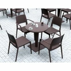 Siesta RIVA ΤΡΑΠΕΖΙ Φ70Χ74εκ. BROWN/BEPZAΛIT ΠΟΛ/ΝΙΟΥ 5 Siesta RIVA ΤΡΑΠΕΖΙ Φ70Χ74εκ. BROWN/BEPZAΛIT ΠΟΛ/ΝΙΟΥ -κατάστημα καρεκλών riva τραπεζι φ70χ74εκ brown bepzaλit πολ νιου 2