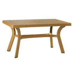 Siesta ROMA 80Χ140Χ72εκ. ΤΕΑΚ ΤΡΑΠΕΖΙ ΠΛΑΣΤΙΚΟ