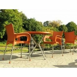 Siesta ROMEO ORANGE ΠΟΛ/ΝΑ ΠΟΛ/ΝΙΟΥ/ΑΛΟΥΜ. -κατάστημα καρεκλών romeo orange πολ να πολ νιου αλουμ 2