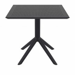 Siesta SKY BLACK 80X80X74εκ. ΤΡΑΠΕΖΙ ΠΟΛ/ΝΙΟΥ