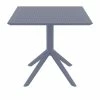 Siesta SKY DARK GREY 80X80X74εκ. ΤΡΑΠΕΖΙ ΠΟΛ/ΝΙΟΥ