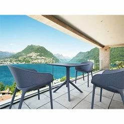 Siesta SKY DARK GREY 80X80X74εκ. ΤΡΑΠΕΖΙ ΠΟΛ/ΝΙΟΥ 5 Siesta SKY DARK GREY 80X80X74εκ. ΤΡΑΠΕΖΙ ΠΟΛ/ΝΙΟΥ -κατάστημα καρεκλών sky dark grey 80x80x74εκ τραπεζι πολ νιου 2