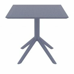Siesta SKY DARK GREY 80X80X74εκ. ΤΡΑΠΕΖΙ ΠΟΛ/ΝΙΟΥ