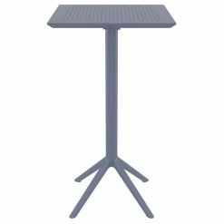 Siesta SKY DARK GREY BAR 60Χ60Χ108εκ.ΠΤΥΣ/ΝΟ ΤΡΑΠ. ΠΟΛ/ΝΙΟΥ