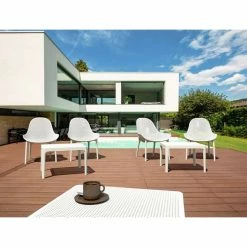 Siesta SKY LOUNGE WHITE ΠΟΛΥΘΡΟΝΑ ΠΟΛ/ΝΙΟΥ -κατάστημα καρεκλών sky lounge white πολυθρονα πολ νιου 3