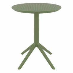 Siesta SKY OL.GREEN Φ60X74εκ. ΤΡΑΠΕΖΙ ΠΤΥΣ/ΝΟ ΠΟΛ/ΝΙΟΥ