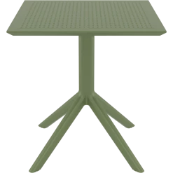 Siesta SKY OLIVE GREEN 70X70X74εκ. ΤΡΑΠΕΖΙ ΠΟΛ/ΝΙΟΥ