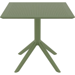 Siesta SKY OLIVE GREEN 80X80X74εκ. ΤΡΑΠΕΖΙ ΠΟΛ/ΝΙΟΥ