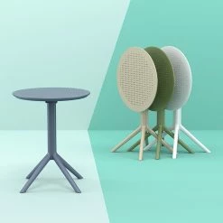 Siesta SKY TAUPE Φ60X74εκ. ΤΡΑΠΕΖΙ ΠΤΥΣ/ΝΟ ΠΟΛ/ΝΙΟΥ -κατάστημα καρεκλών sky taupe φ60x74εκ τραπεζι πτυσ νο πολ νιου 2